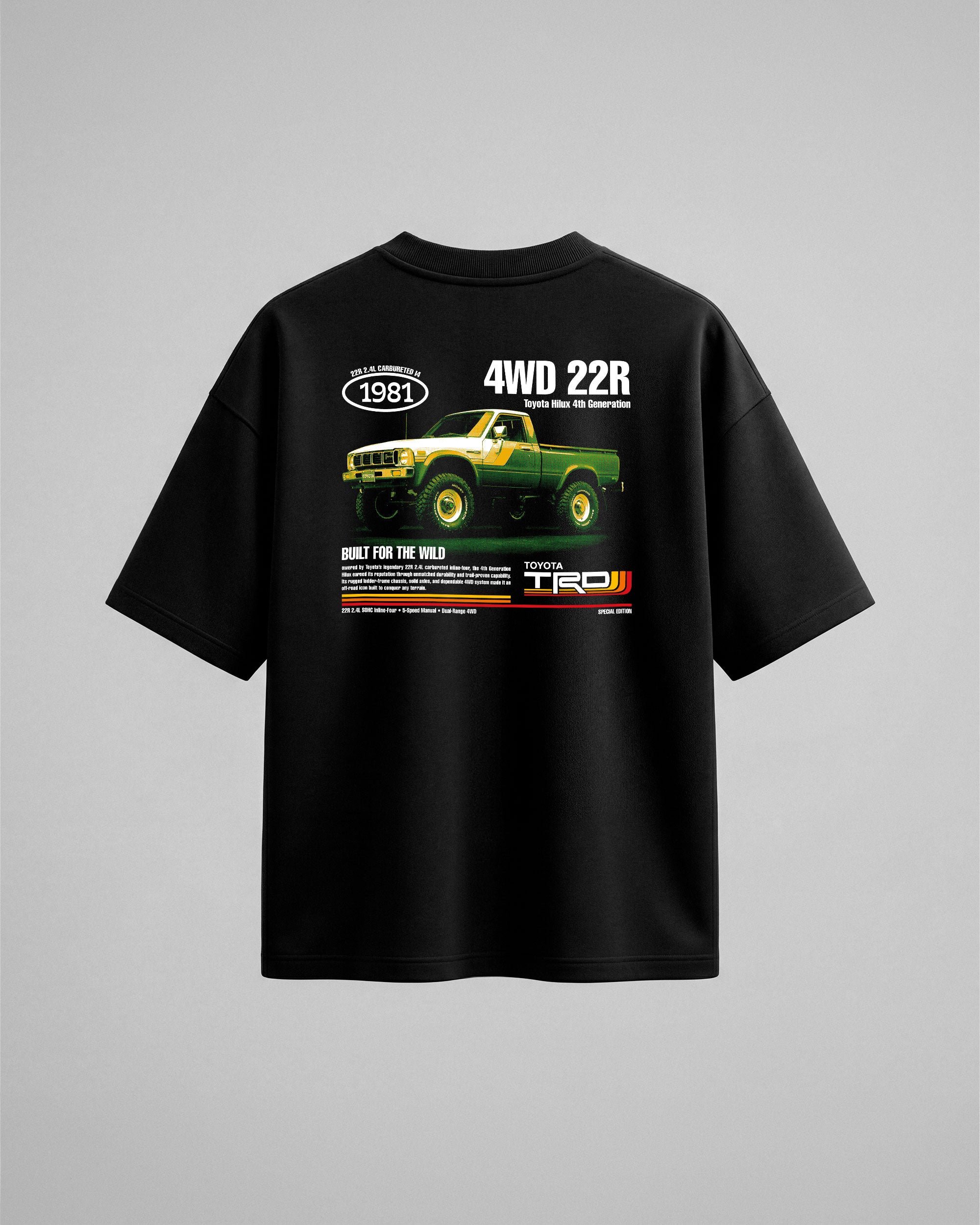 TOYOTA HILUX 4X4 NEGRO - espalda