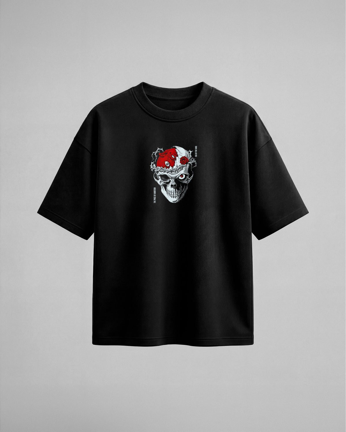 Camiseta oversize negra Berserk - vista frontal