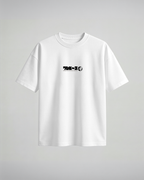 Camiseta oversize One Piece The Last War, color blanco, segunda versión, vista frontal